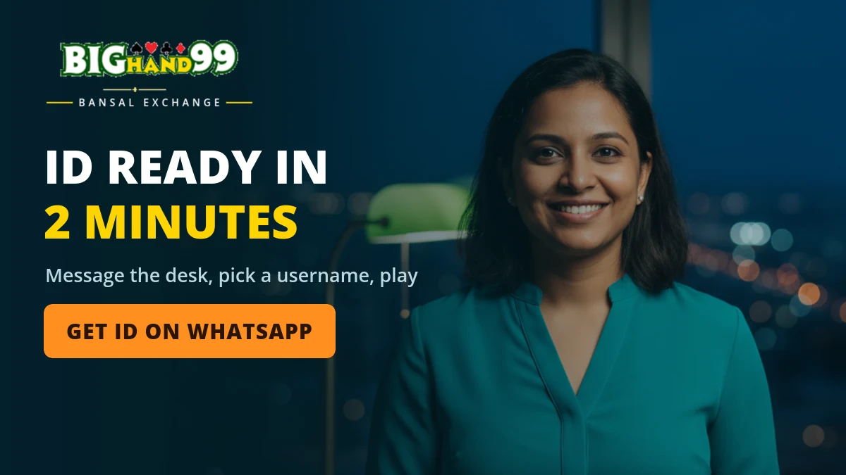 Getting a BigHand99 online cricket ID through the 24x7 WhatsApp desk in four steps