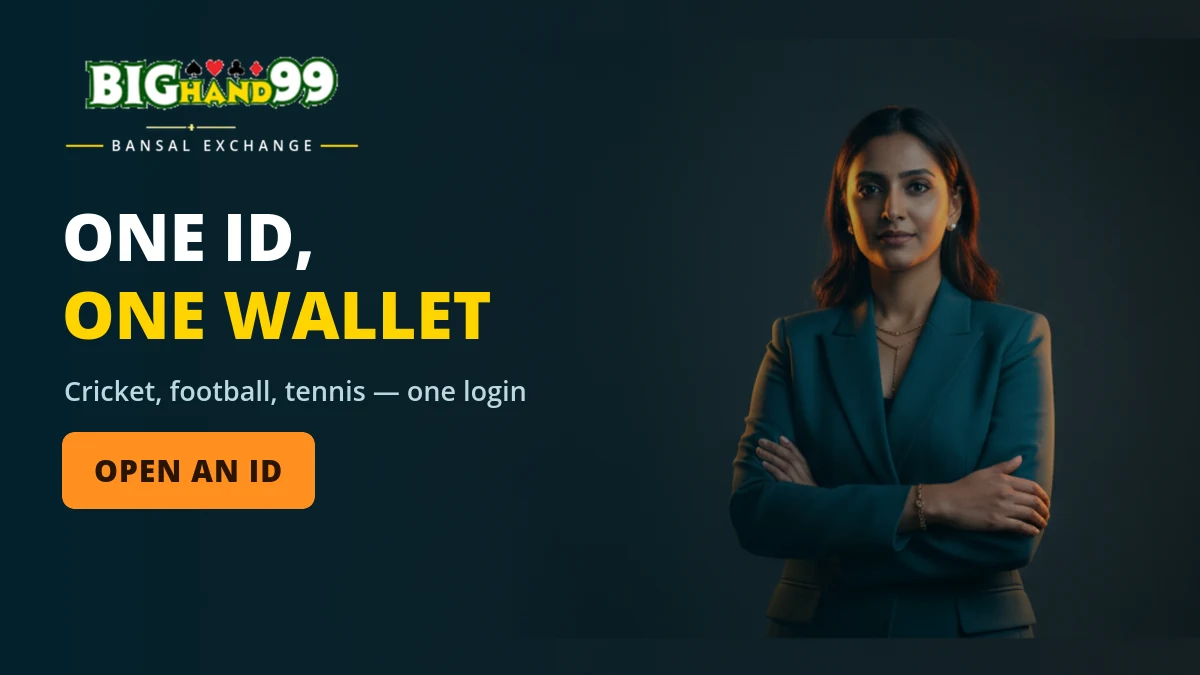 BigHand99 ID wallet with live cricket markets, back and lay, on the Bansal Exchange platform