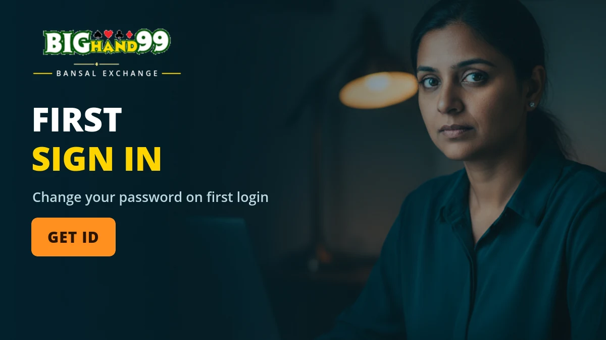 BigHand99 login first sign-in with username and password on the Bansal Exchange screen