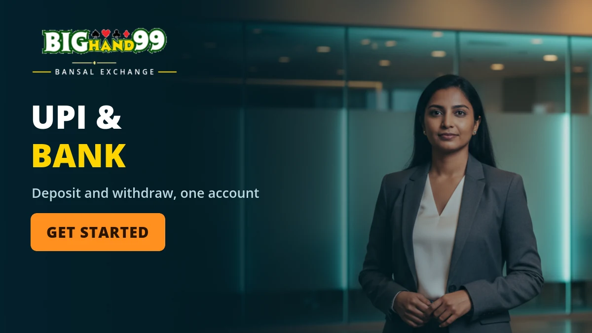 BigHand99 deposit and withdrawal by UPI and bank transfer with 24x7 desk support